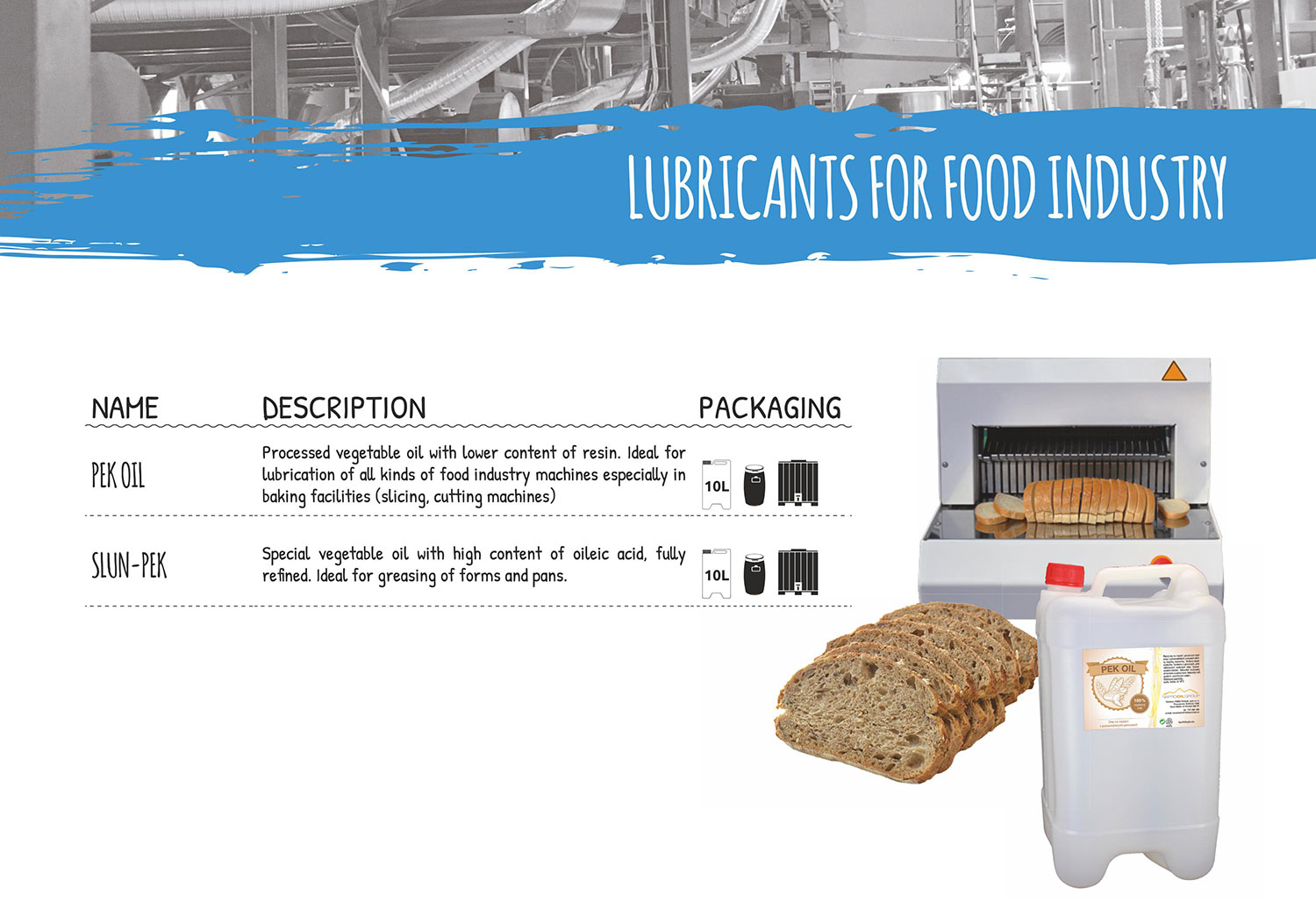 lubricants for food industry